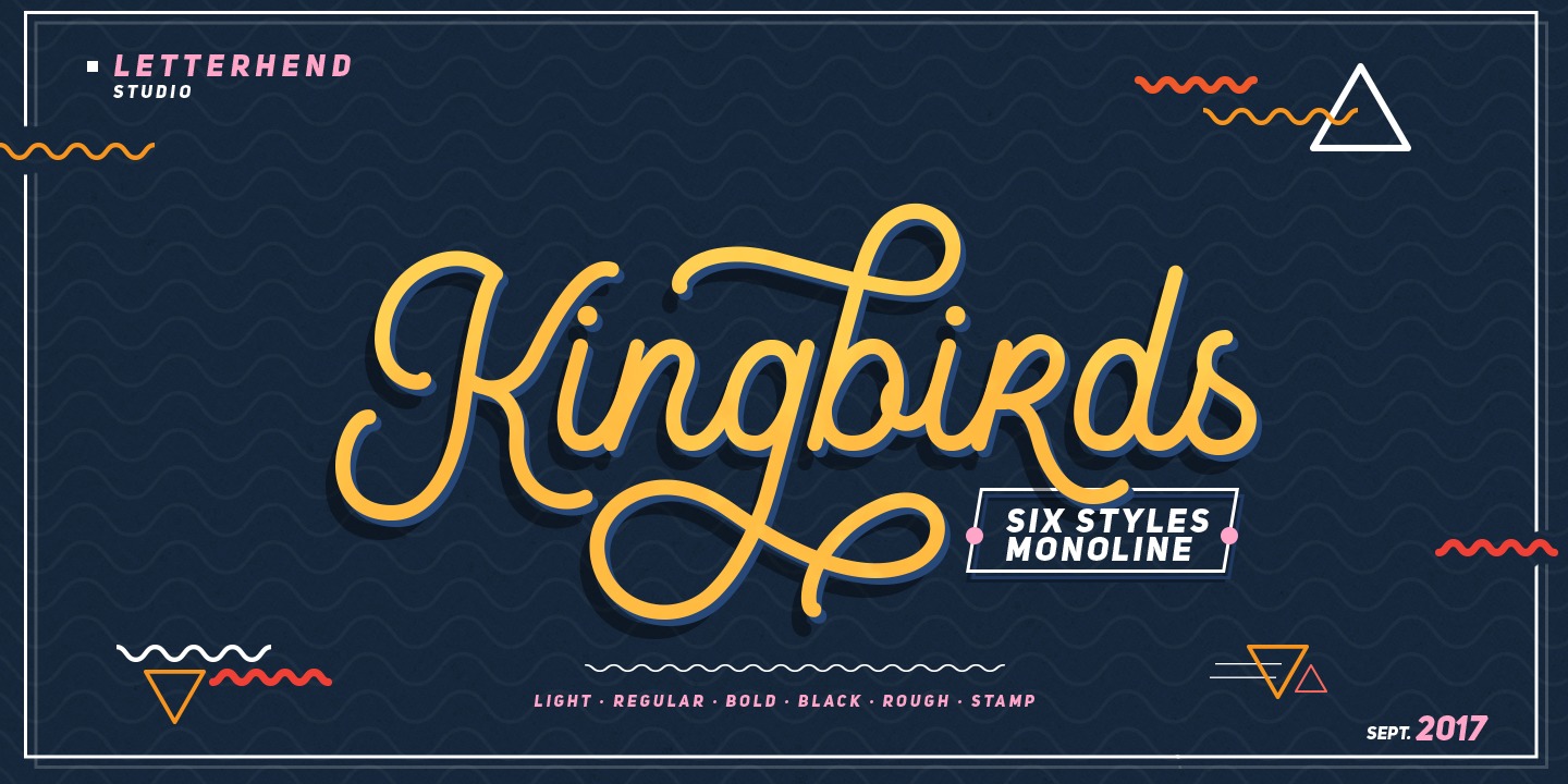 Przykład czcionki Kingbirds Bold